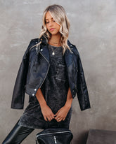 Ttyl Cotton Mineral Wash Oversized T-Shirt - Anthrazit